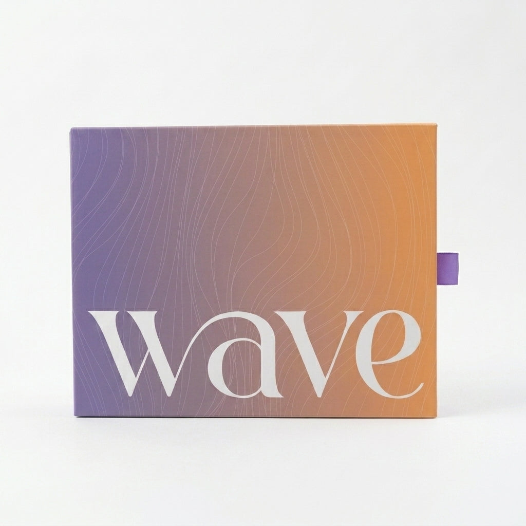 Wave branded gift box front view