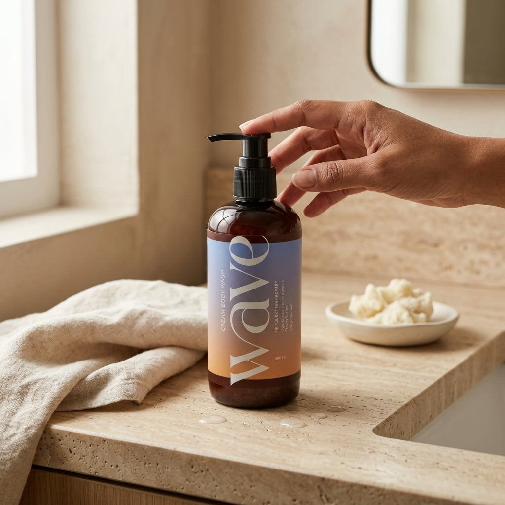 Wave bodycare product in a premium setting