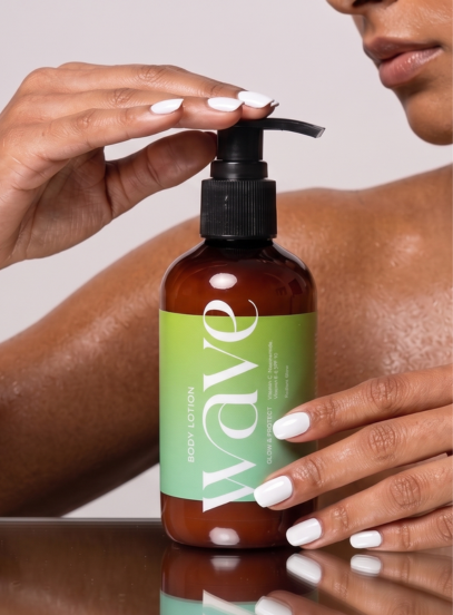 Wave product used in a bodycare routine